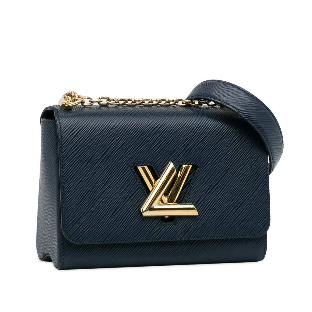 Crossbody (Good) Authenticated Epi Bag Louis Pre-Owned MM Vuitton Leather Twist Blue Unisex