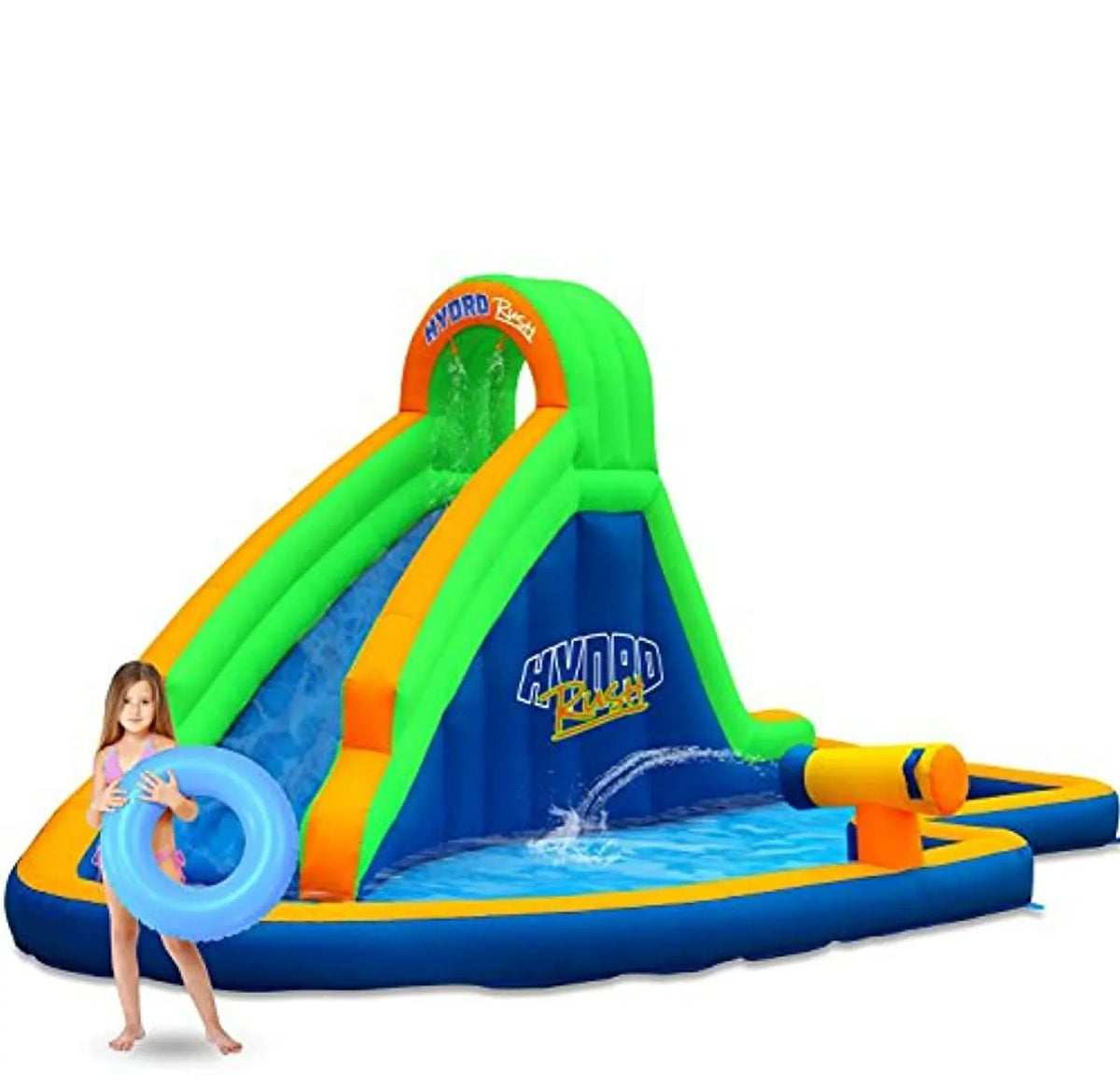 19' Inflatable Rush Water Blast Slide Zone Hydro