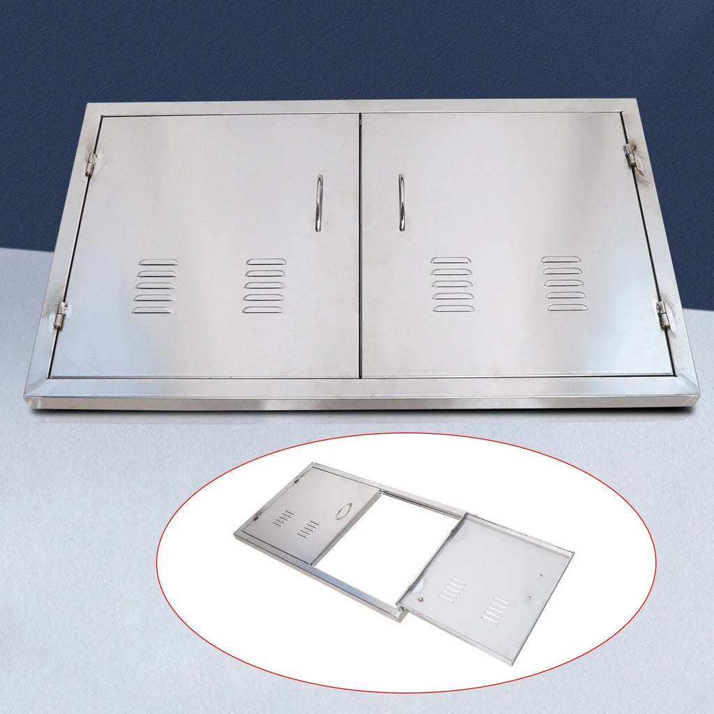 Outdoor Steel Cabinet Kitchen Doors BBQ 21" 36" Doors Island x Stainless Access