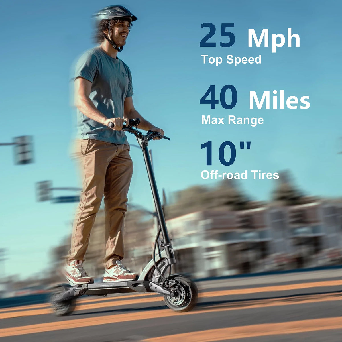 10,High Scooter Electric Scooter Speed for with Max Miles Range,Max motor 25 Black 19 500W,10 Kaabo Comfort Adults Mantis Performance MPH, Wheels inch Gear