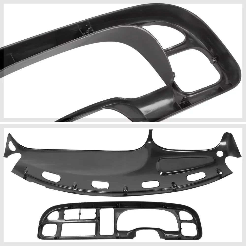 for Cap 1998-2002 Grey Overlay+Instrument RAM Bezel DODGE Fits RAM Kit Bezel Board DODGE 2500 98-02 select: Dash Cover 1500, Ram 1998-2001 Dodge