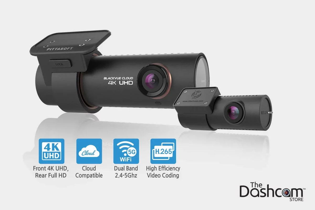 and 128GB Lens 4K Front Rear DR900S-2CH Dashcam Cloud-Capable w/ for Dual Memory WiFi BlackVue Card GPS