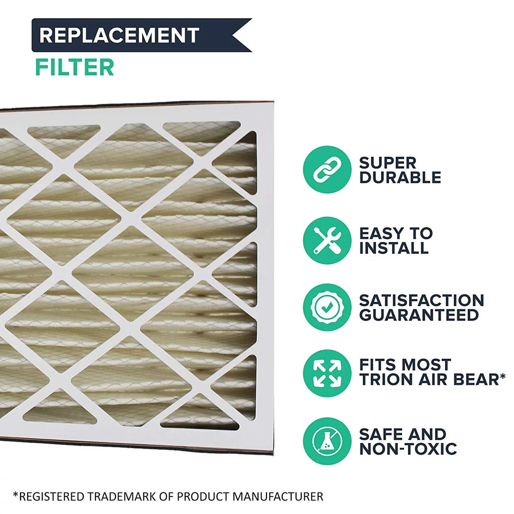 Filter,MERV Air 8,20x25x5",3PK 255649-102 Trion Cleaner