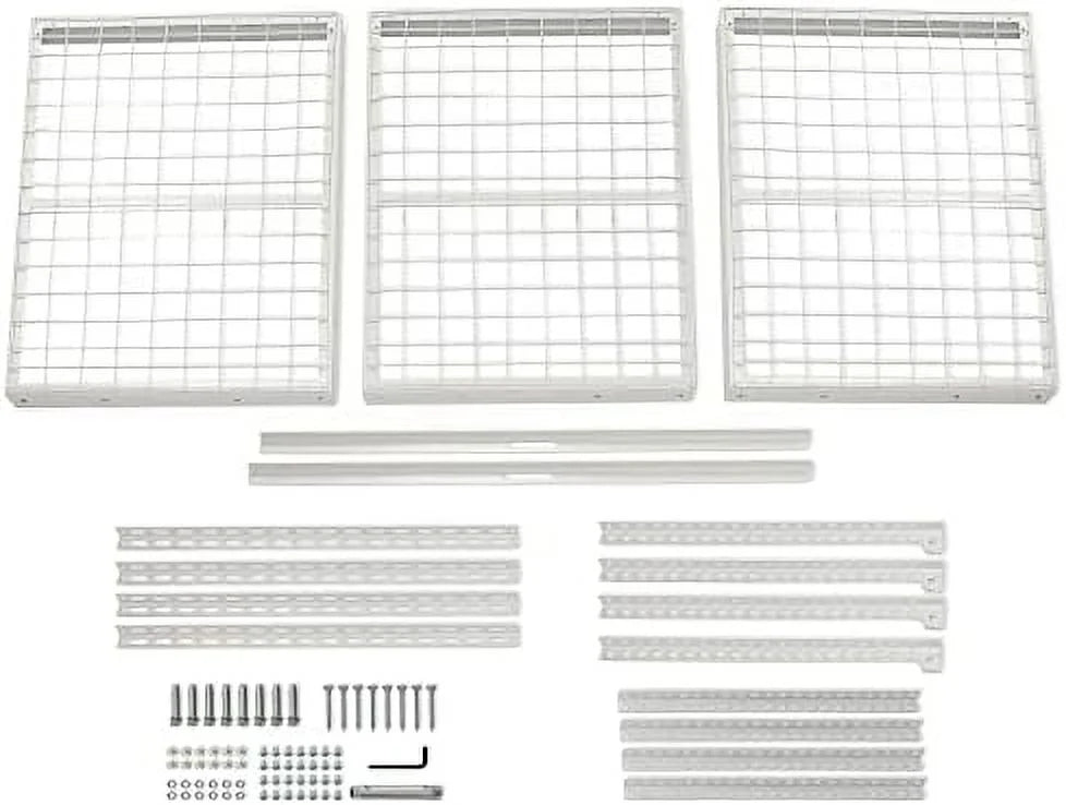 Organization 3X6 Storage Garage Overhead White Adjustable Mounted Racks Rack Shelf Garage Ceiling Storage Ceiling