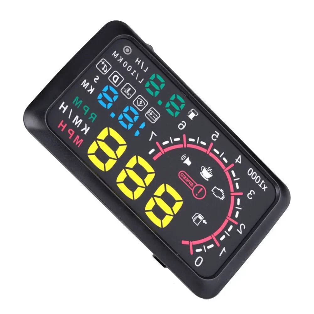 with Mileage, Head Flexible Alarm Up Speedometer, Modes Water Andoer Temperature, Display, Safely Drive
