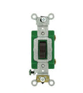 Grade Light Single Brown Toggle Switch Industrial Pole 30A Leviton 3031-2
