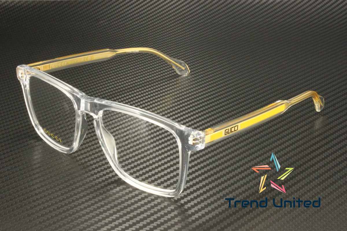 GUCCI Lens Men's Squared Eyeglasses 54 Demo Crystal GG0561ON mm Rectangular 005