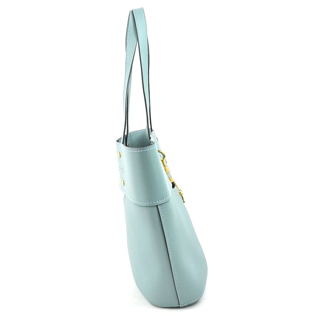 Chloé New) Blue Women's Shoulder (Like Pre-Owned Chloe Leather Bag Light