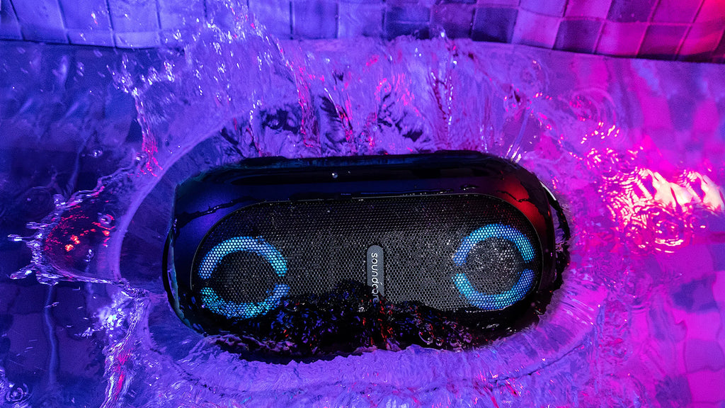 PartyCast 18-Hour | A3390Z12 80W Soundcore Waterproof Anker- | IPX7 | | Rave Portable by Speaker Playtime Black |