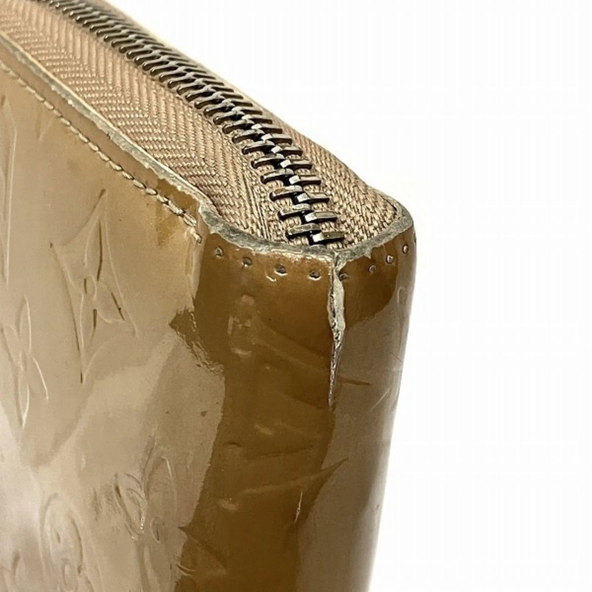 Louis (Good) Vuitton Women's M91470 Long Wallet Zippy Pre-Owned Vernis