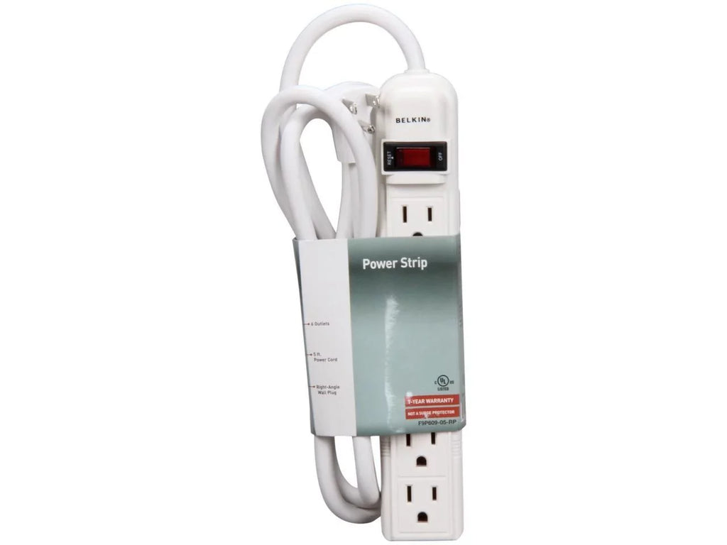 Console Outlets 5 Cord ft. F9P609-05R-DP Length BELKIN Power 6