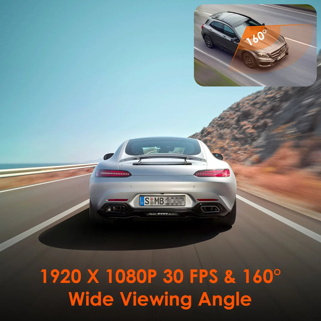 camera Mode, Cam 1920 Support Control Dual G-Sensor, Compact WiFi Car Vantrue 160° Lite) W Dash 512GB with Mini 1080P, Voice Wide X Parking (E1 24/7 Max GPS System, Angle,