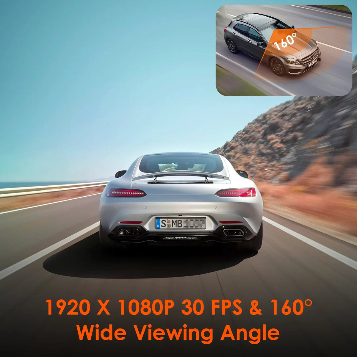 camera Mode, Cam 1920 Support Control Dual G-Sensor, Compact WiFi Car Vantrue 160° Lite) W Dash 512GB with Mini 1080P, Voice Wide X Parking (E1 24/7 Max GPS System, Angle,