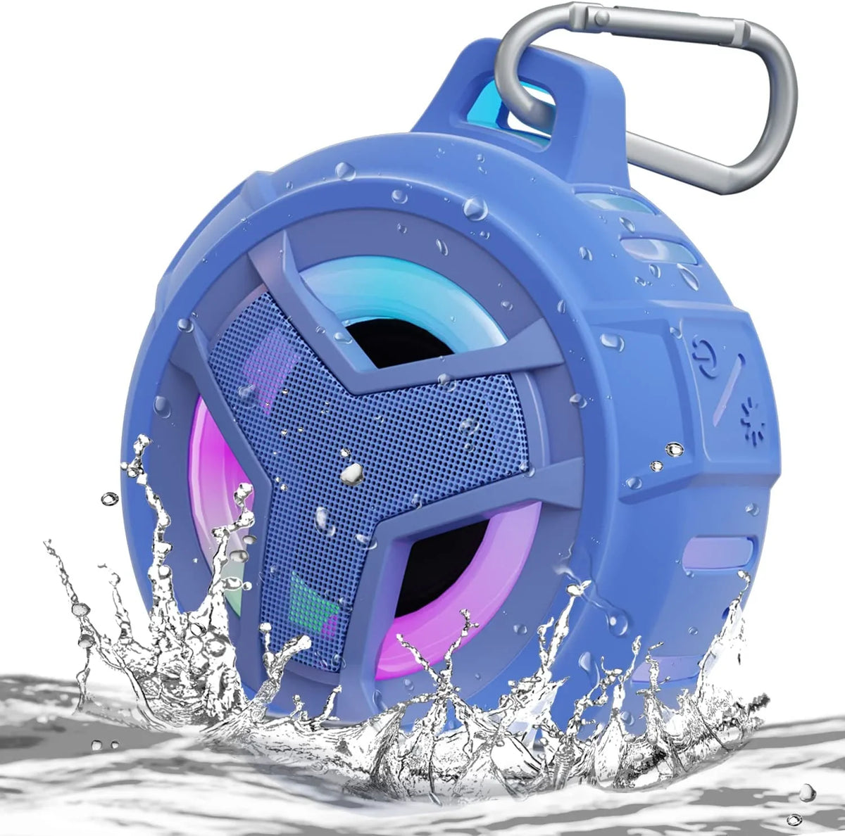 '- Speakers, Bluetooth Light with Speaker, Portable Floating Wireless Pool, Hiking, Small Kayak for Playtime Men, Waterproof for Gifts EBODA Blue 24H Beach, Shower Light Boys Accessories, IPX7