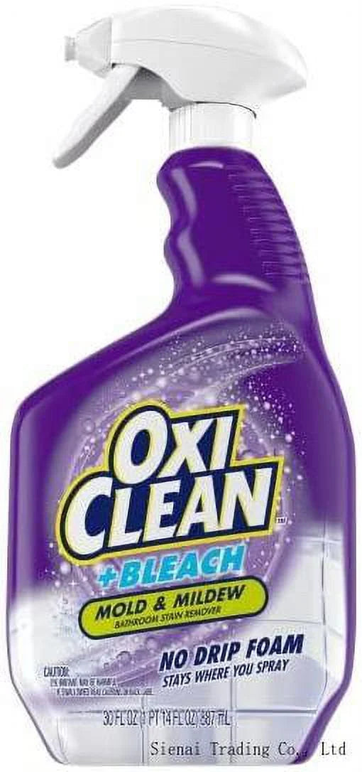 Foam, & Oxiclean 4) 30 Mildew Bathroom Of No Drip Stain Oz. Remover (Pack Mold Plus Bleach,
