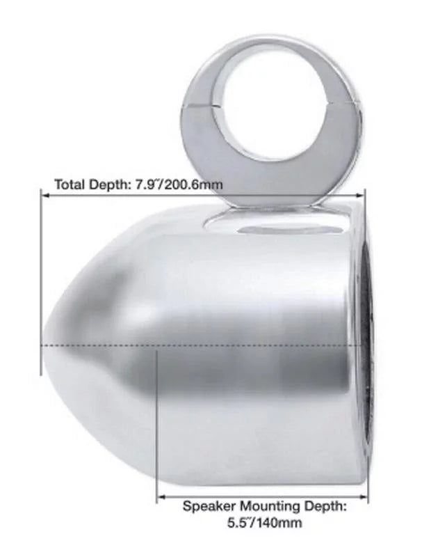 White 2) Pods MAC525W Rockville Swivel Aluminum Speaker Mount 360° Surface 5.25"