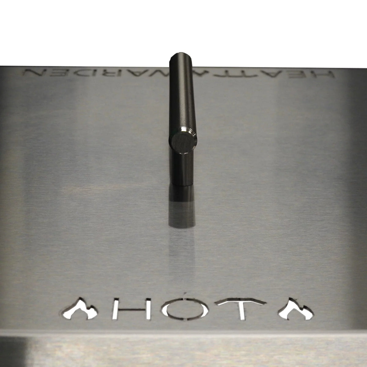 Heat Warden Steel Rectangle Deflector Fire in Stainless Pit Heat
