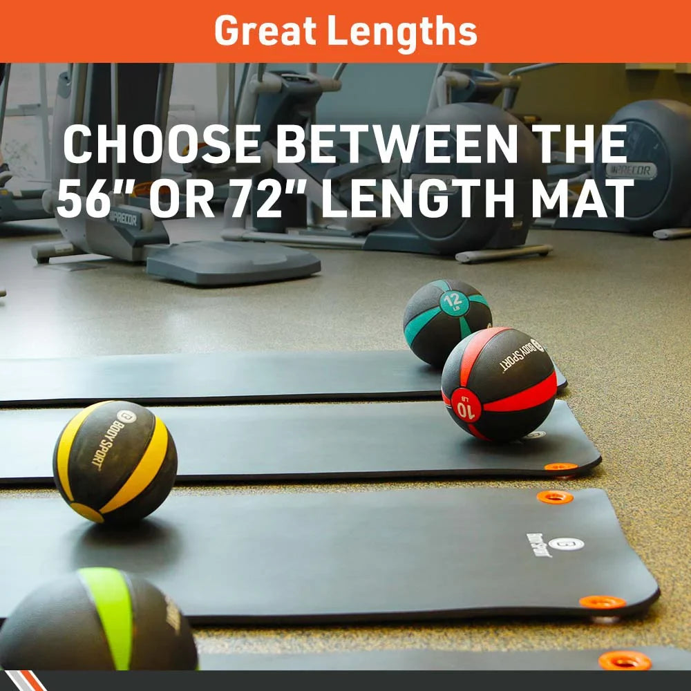 for Training 72 and Women Gyms Perfect Black for Long, Thick, Exercise 1 – Fitness Personal and Men – Mat in. BodySport in.