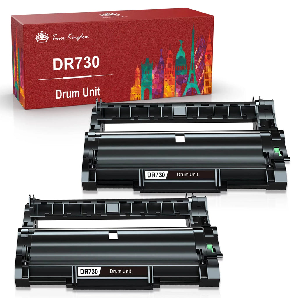 Printer pack) Toner(2 Compatible for Unit Drum brother DR730
