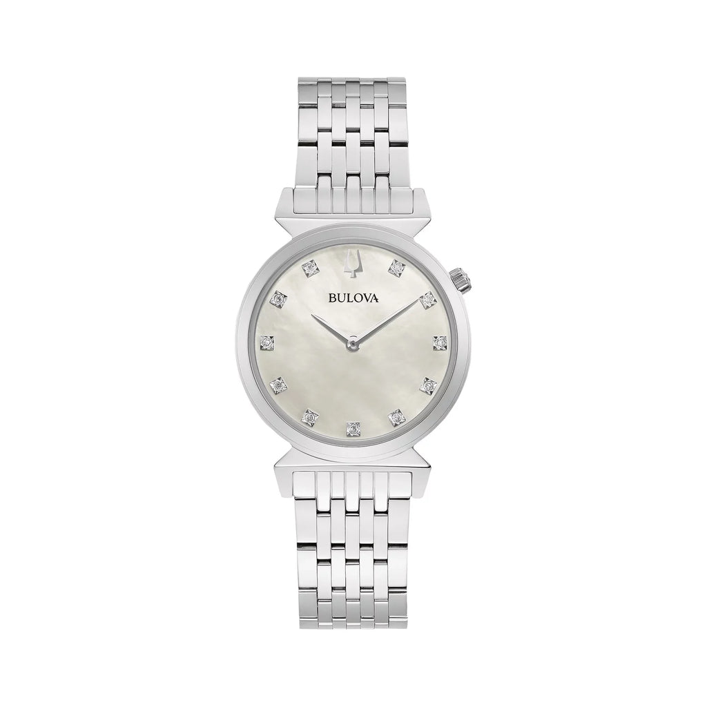 Bulova Women's Stainless Diamond Steel Accent Watch Regatta 96P216