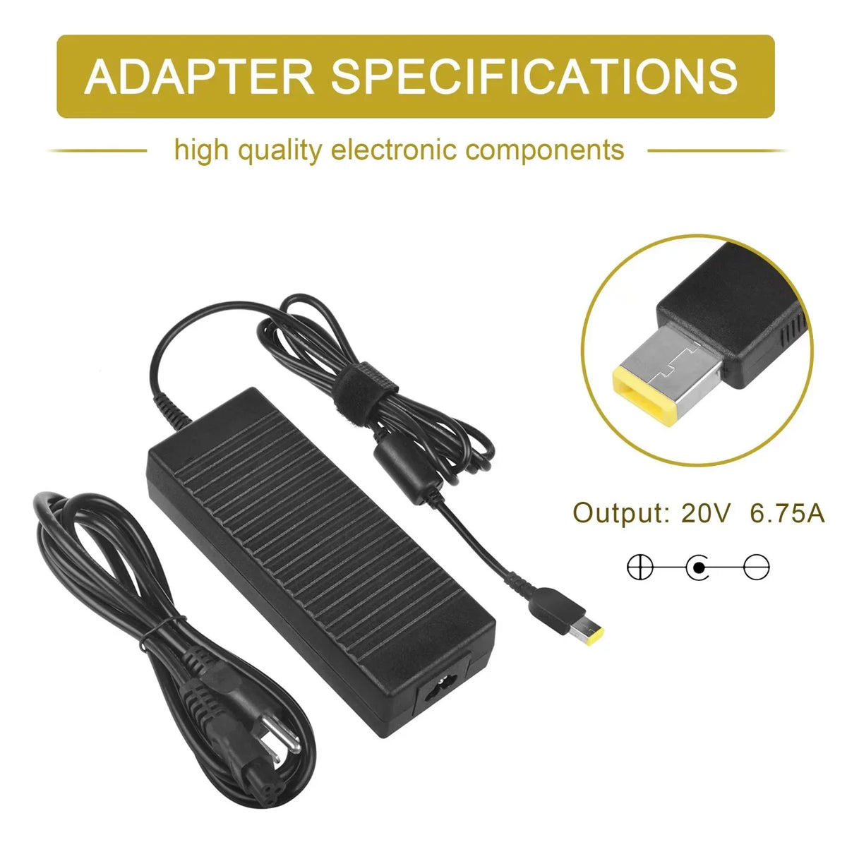 for CJP-Geek Notebook Adapter Charger Power Cord Y50/i7-4710HQ/59421863 IdeaPad Lenovo AC
