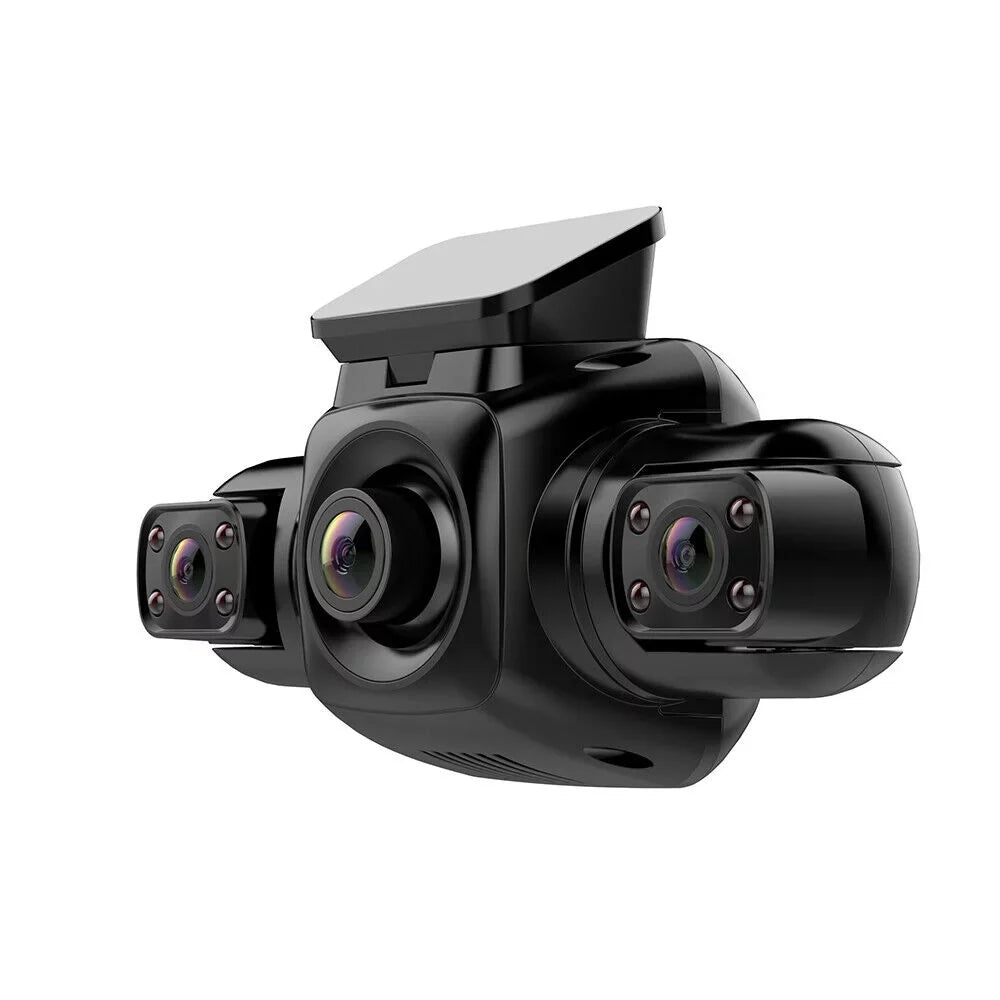3 Vision Front, Dash Night Driving Car HD Front Rear, Right 360°Panoramic Inside, Left, Rear and Recorder Cameras and Cam Channel
