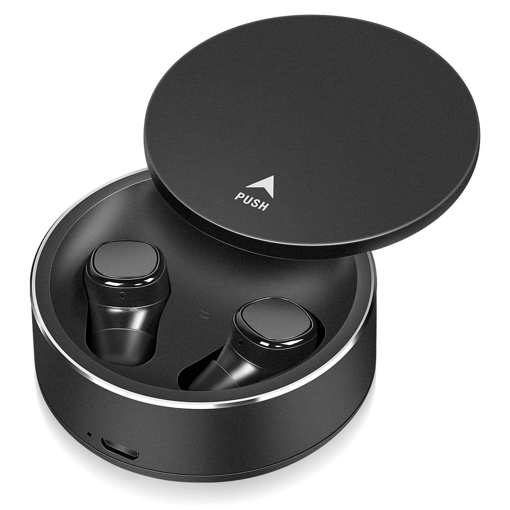 IPX5 Headphones Wireless UrbanX Earphones Touch Earbuds Mic Earbuds X7 Armor Built-in Bluetooth 9 For Deep with - Waterproof Control in-Ear Bass Sports True 5.0 Black Ulefone Mic