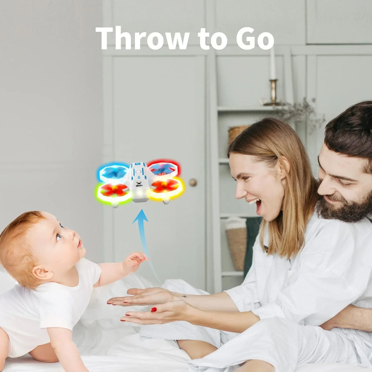 HYG Toys Open with - WHITE Box Turn Kids Mini RC Signal for Light Drones