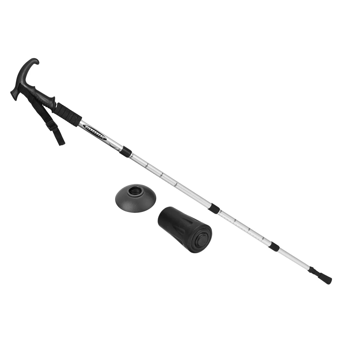 T Uxcell Telescopic Hiking Trekking Silver Pole Collapsible Inch Poles 43 Handle,