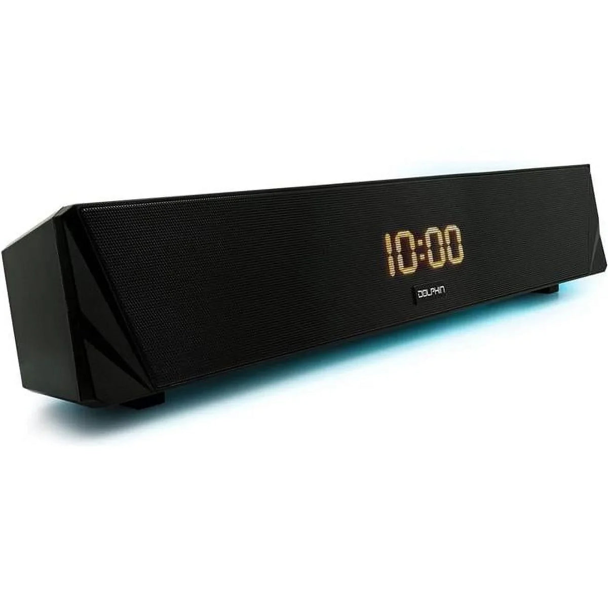 & Portable Alarm Soundbar in. 16 with Clock