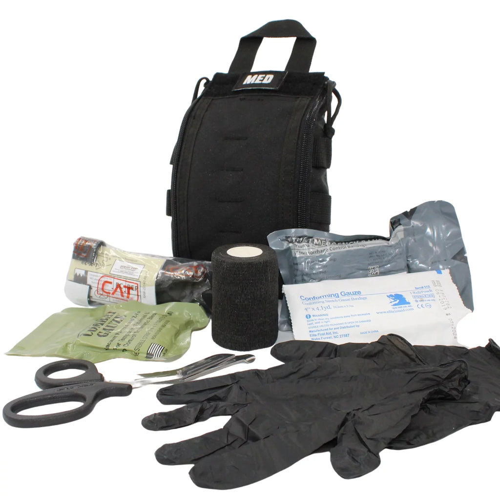 Gunshot Care Kit Wound Black Luminary Trauma