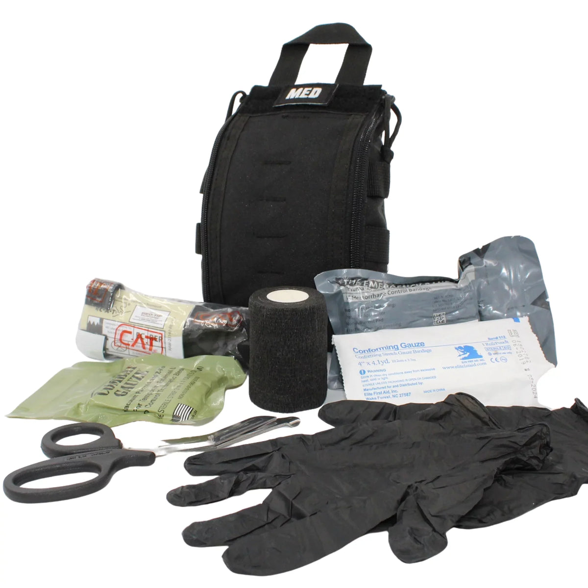 Gunshot Care Kit Wound Black Luminary Trauma