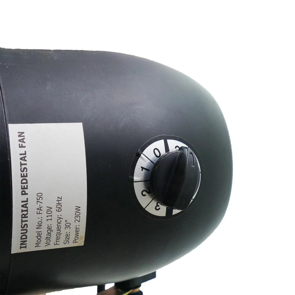 Northlight Black Adjustable Pedestal Industrial - Fan 30" 3-Speed Oscillating