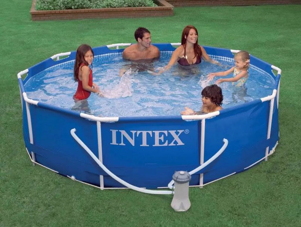 Frame Filter Vacuum Pool 10ft x with Pump Intex Kokido B-VAC Metal 30in Swimming