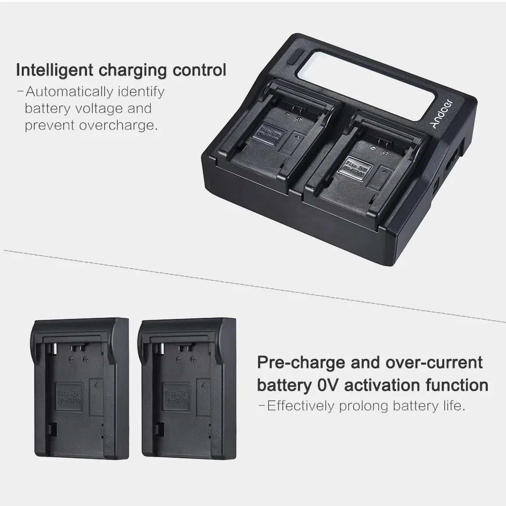 A9 for Dual A7III Replacement LCD A7RIII Battery Tomshoo Channel A7SIII Sony NP-FZ100