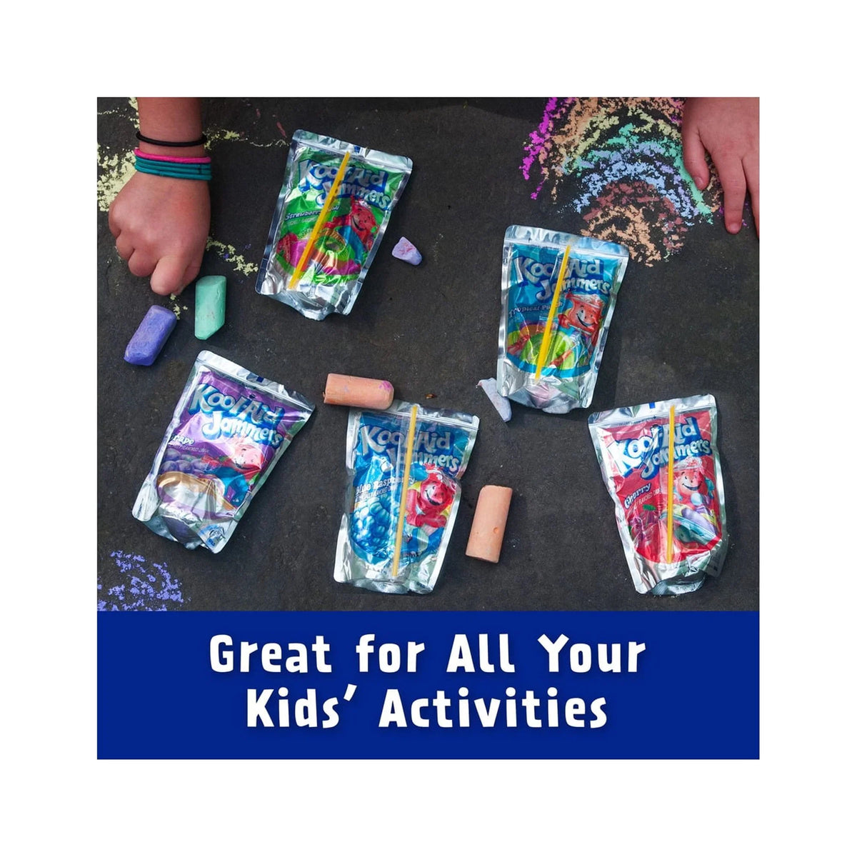 Drink, Kool-Aid Jammers Raspberry Blue of (Pack Fruit 6)