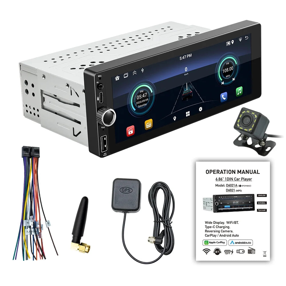 Link Android Rear Car 6.86 6.86 Stereo Inch Android Inch 13 Car Radio Mirror Stereo Wifi/bt Auto Car Car Android Wifi/bt Wifi/bt Camera Support 13 Radio Auto navigator,13 GoolRC Buzhi Mirror Auto GPS