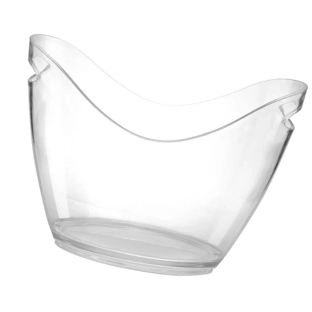 or Beverage Parties Acrylic (4 Bar for Cooling Clear Chiller L) Drinking Cocktail Bucket for Beer Ice for Tubs Bucket for Champagne Bucket
