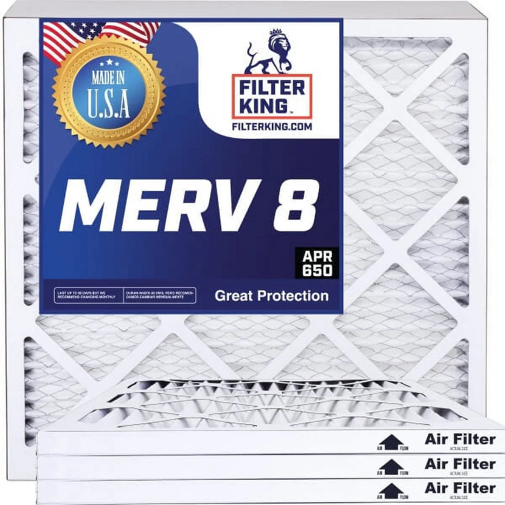 King HVAC x USA Filter Air .75" A/C | 23 Size: Pleated | Filters MERV 4-PACK 52 IN Furnace Filter | x MADE Actual | 23x52x1 8