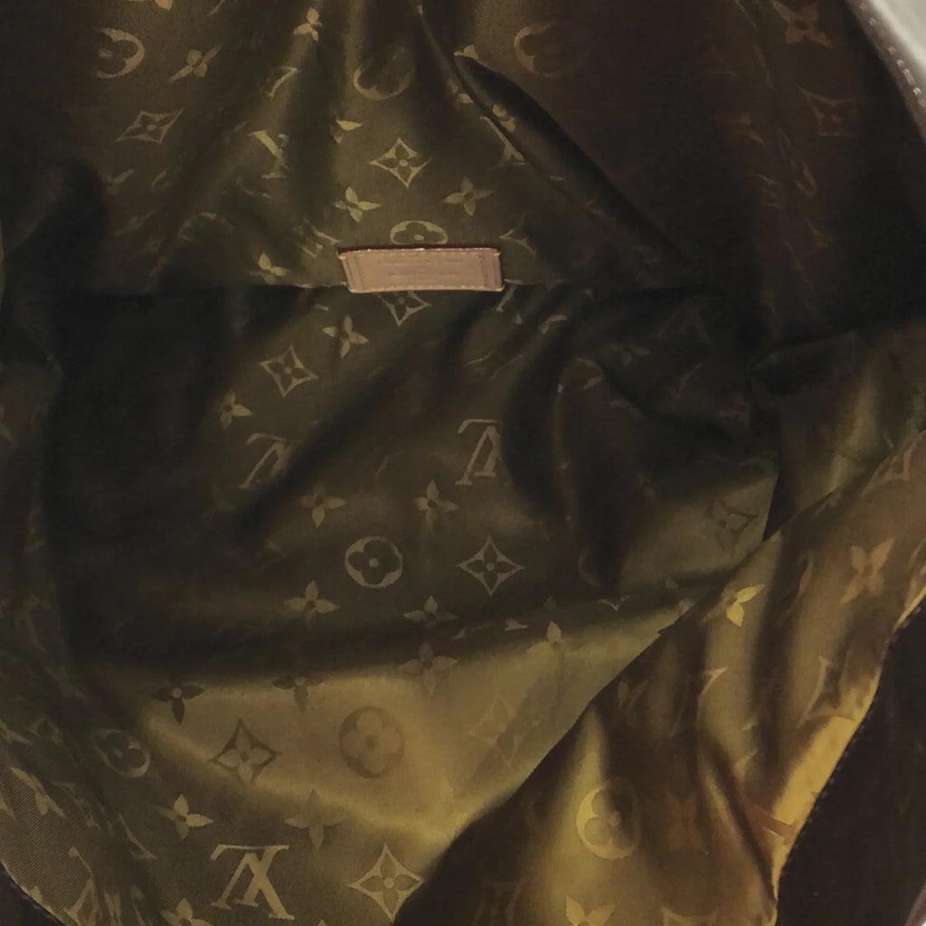 Leather Bag Authenticated Brown Louis Besace Vuitton Unisex WeekenderBag Patent Travel Bag Pre-Owned Raindrop