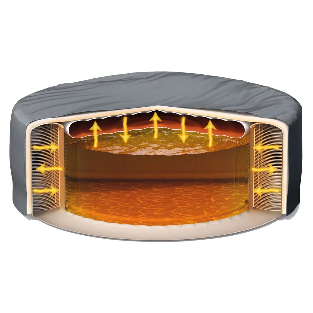 Hot Intex PureSpa Tub Bubble w/ Jet Greywood Inflatable Spa Accessory Tray