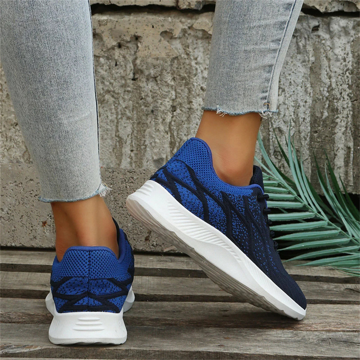 Sneakers Comfortable Sneakers Women 1/2 Pattern Lace and Cross Colorblock Size Autumn AdBFJAF Mesh 11 Breathable Women Shoes Up Fashion Summer and