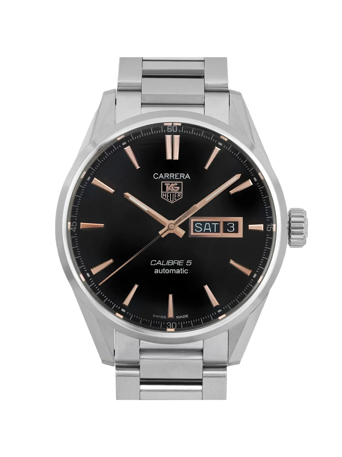 Steel (Good) 41mm Day-Date Carrera Pre-owned WAR201C.BA0723 TAG Heuer Watch