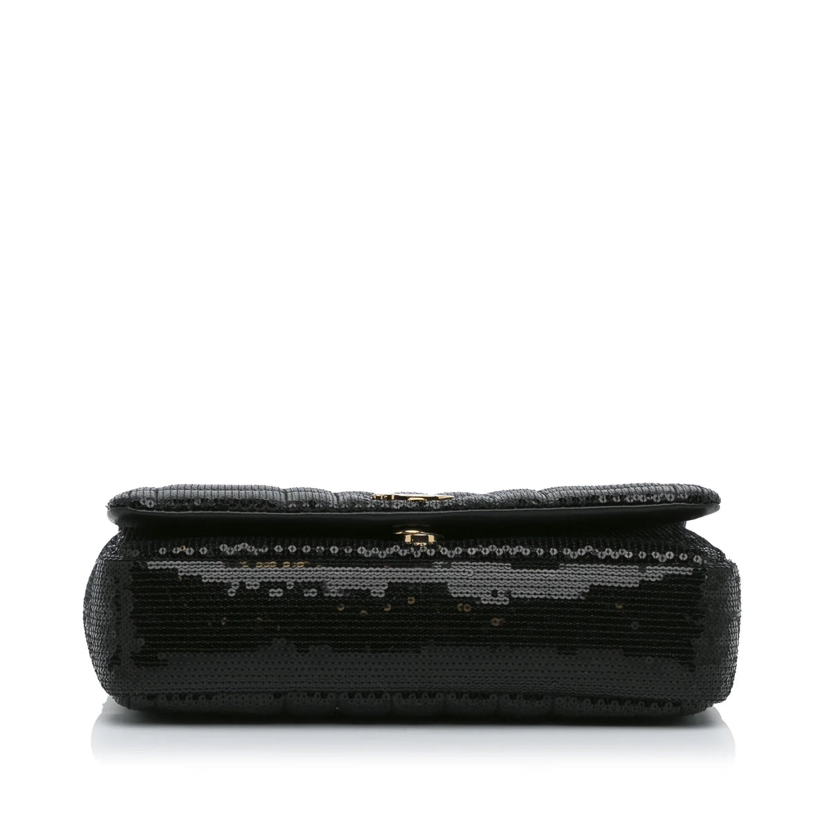 Bag Crossbody Sequin Burberry (Good) Calf Bag Leather Pre-Owned Black Unisex Authenticated Small Lola