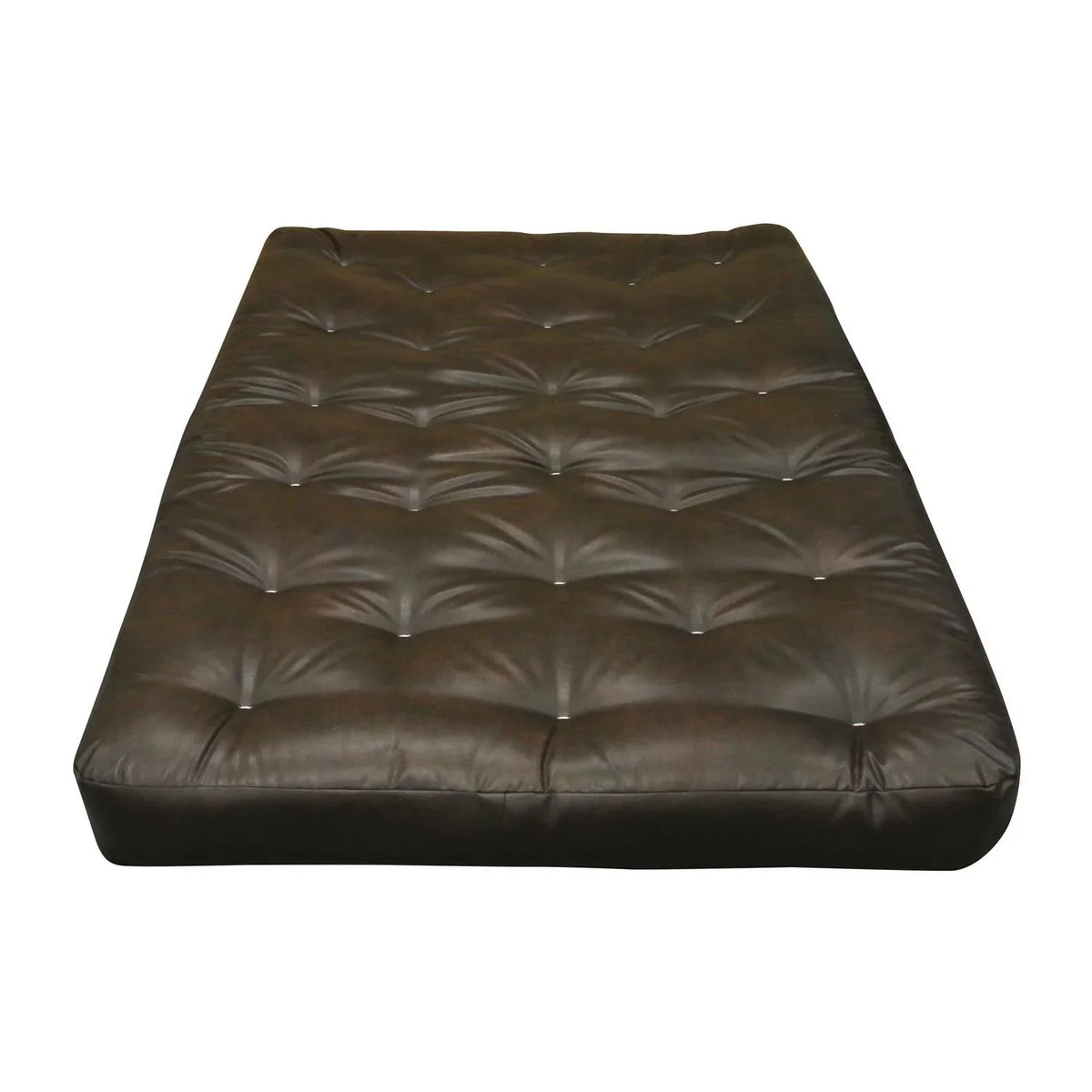 4" #604 Cotton Mattress-Color:Leather,Material:Cotton,Quantity:1 King Futon All Leather