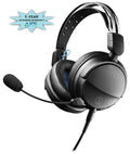 Year by Black/Blue 1 Coverage Gaming with Headset Wired Epic Closed-Back Additional an ATH-GL3BK (2022) - Protect Audio Technica