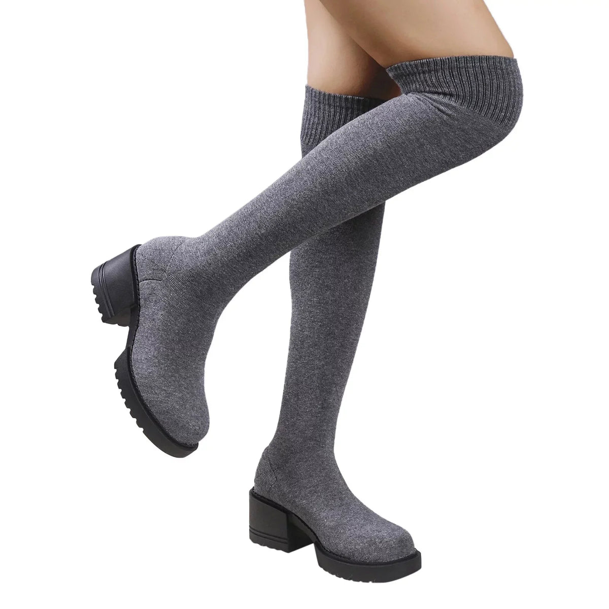 Boots Knee PMUYBHF for Length Snow Waterproof on Boots Boots Buckle 11 Ladies Winter Sock Boots Minimalist Size Work Pull Women Heeled Long Women Boots