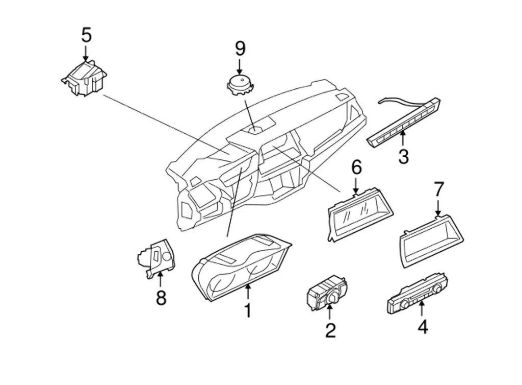 (2007-2017) OE 61359254026 Solar Rain Genuine BMW Light New Sensor