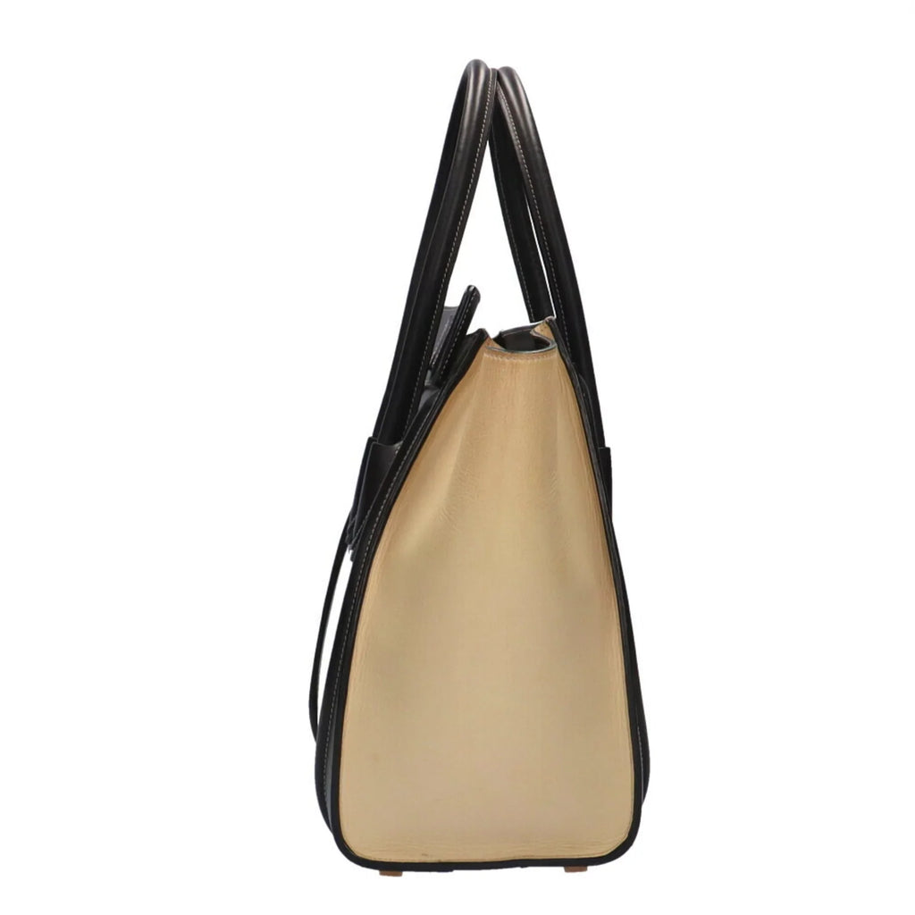 (Good) CELINE Ladies Shopper Luggage Pre-Owned Micro Handbag Calf Celine