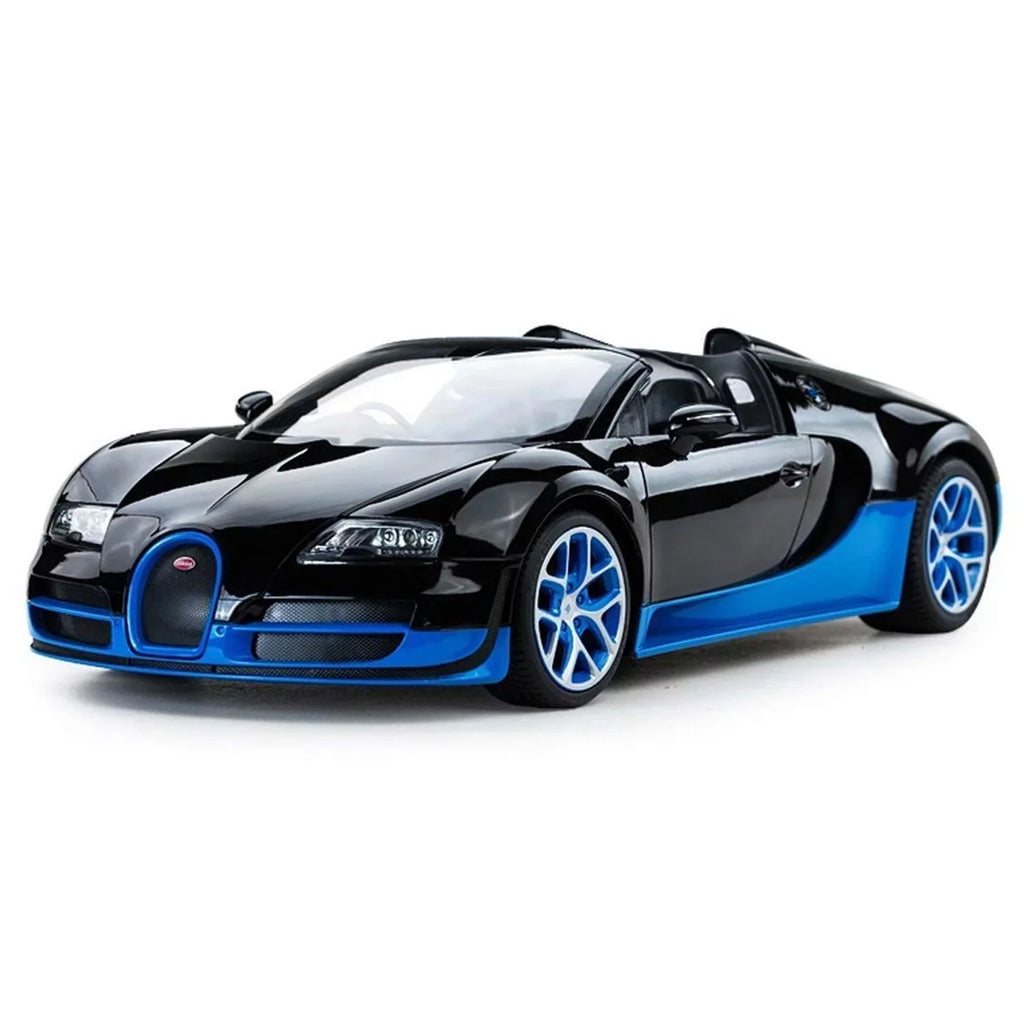 Rastar RC Car Toys Model Gift Bugatti Vitesse Children Grand Displayable (Black/Blue) Sport 1:14 Veyron